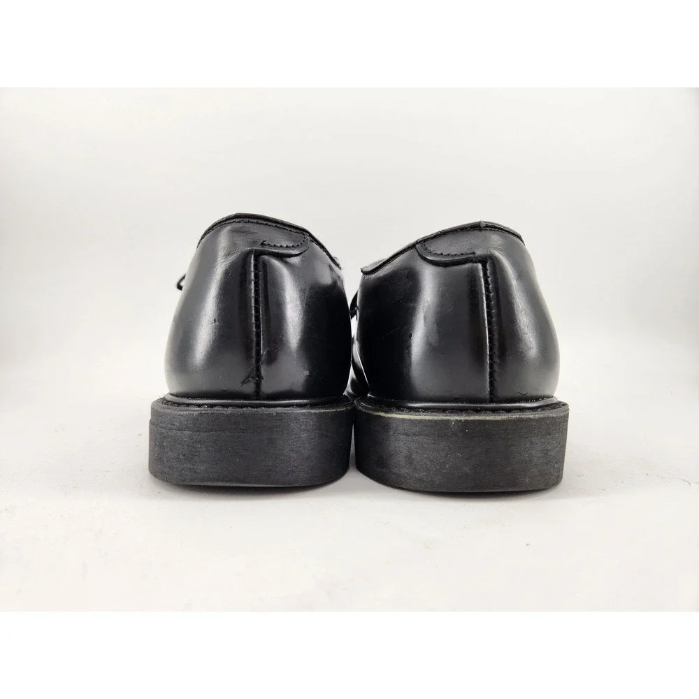 Bates Oxford Shoes Mens 9 D Black Leather Plain Toe GI Military Uniform Dress
